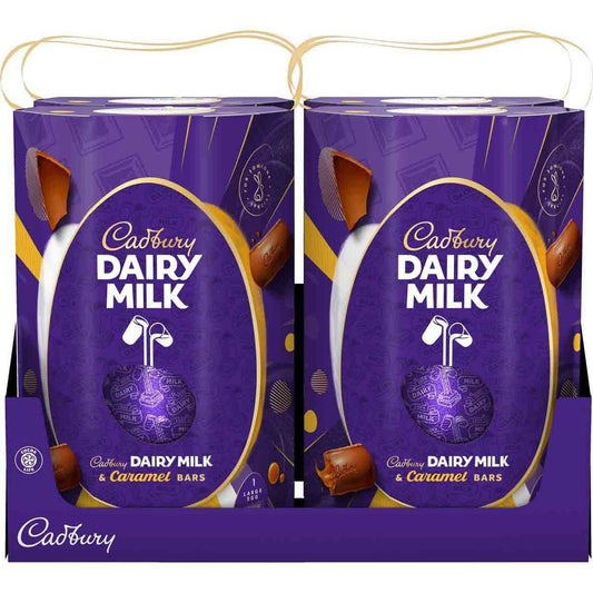 Dairy Milk Chocolate Easter Egg 245g (Box of 4) - Chocolate Gifts Heaven