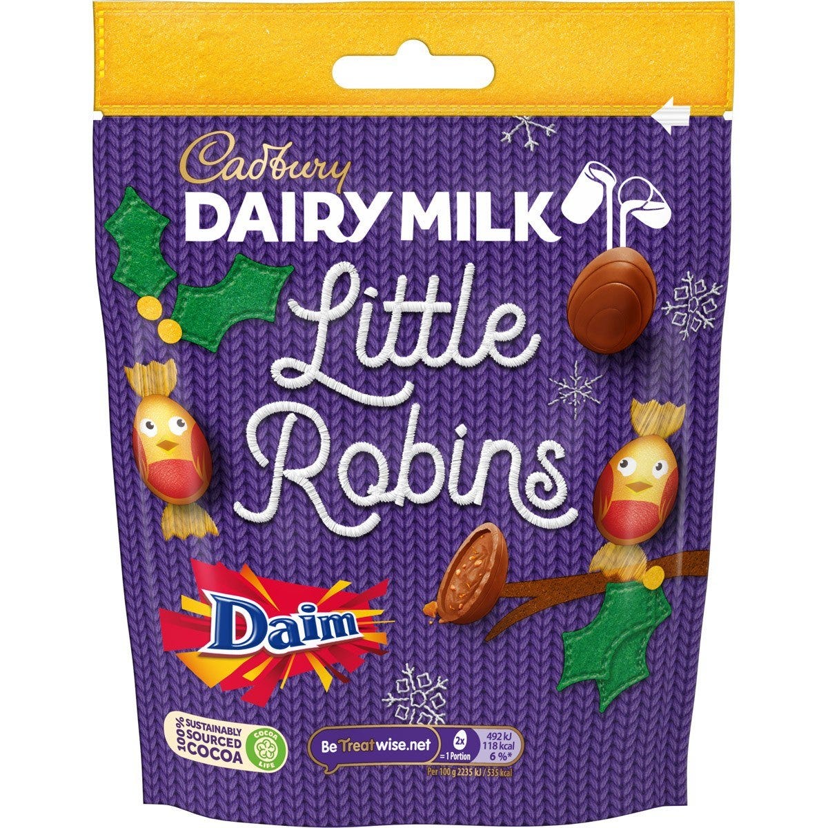 Cadbury Dairy Milk Little Robins Daim Bag - Chocolate Gifts Heaven