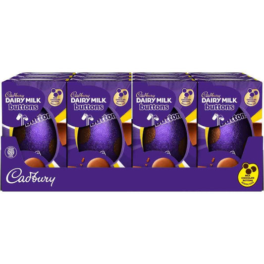 Cadbury Dairy Milk Giant Chocolate Buttons Egg (Box of 12) - Chocolate Gifts Heaven