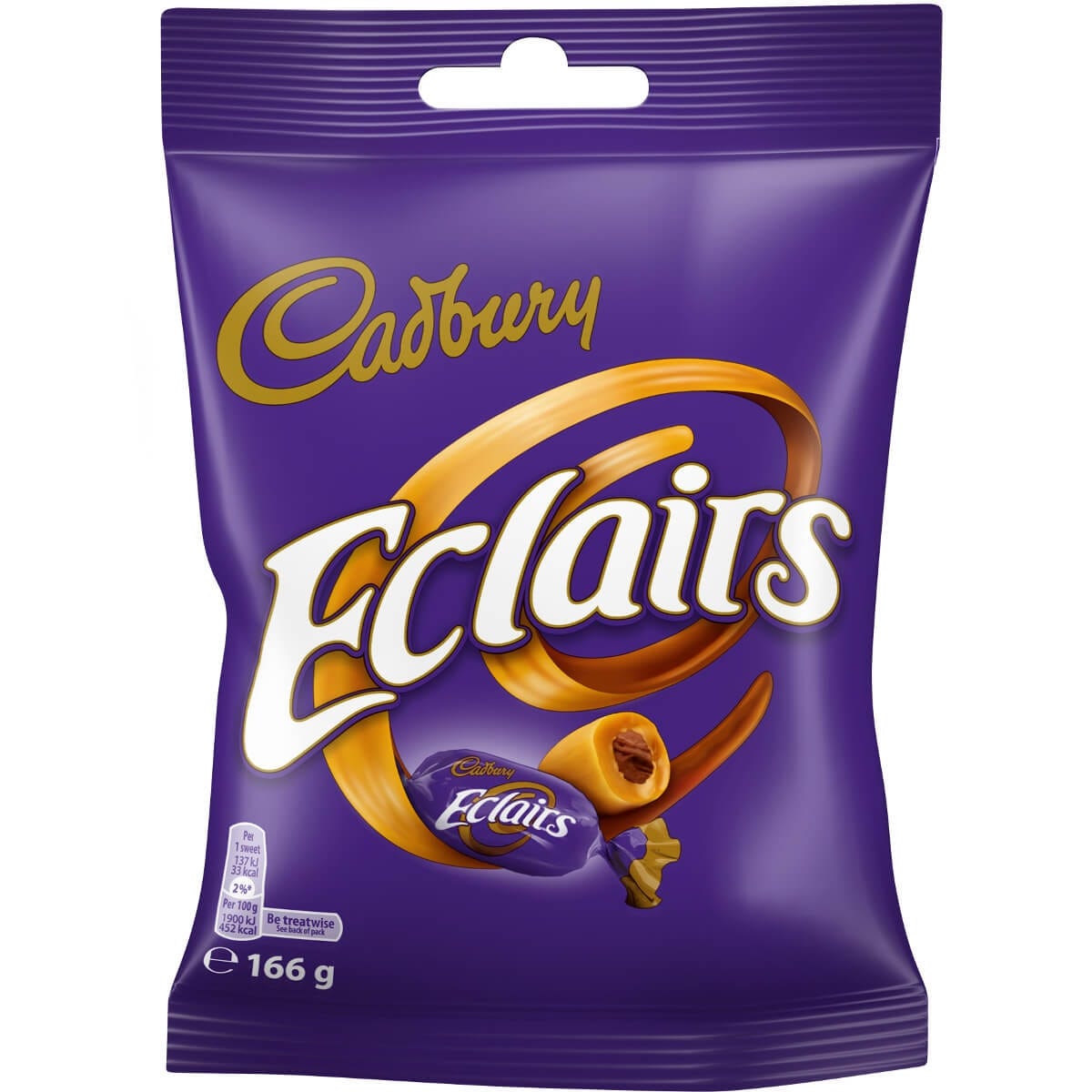 Cadbury Chocolate Eclairs Toffee & Chocolate 130g Bag - Chocolate Gifts Heaven