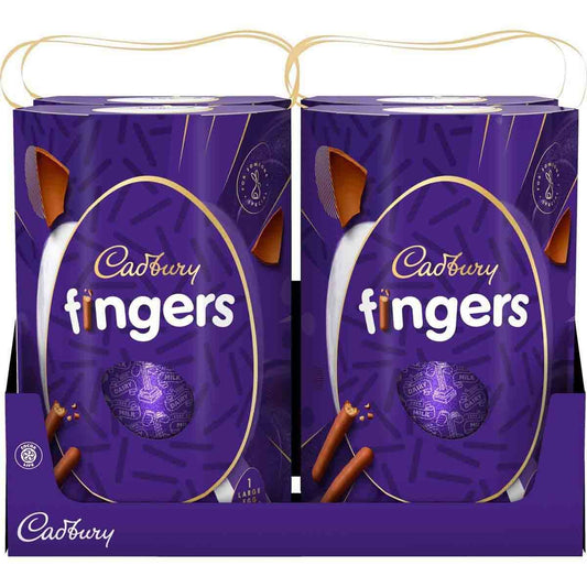 Dairy Milk Fingers Chocolate Egg 212.9g (Box of 4) - Chocolate Gifts Heaven