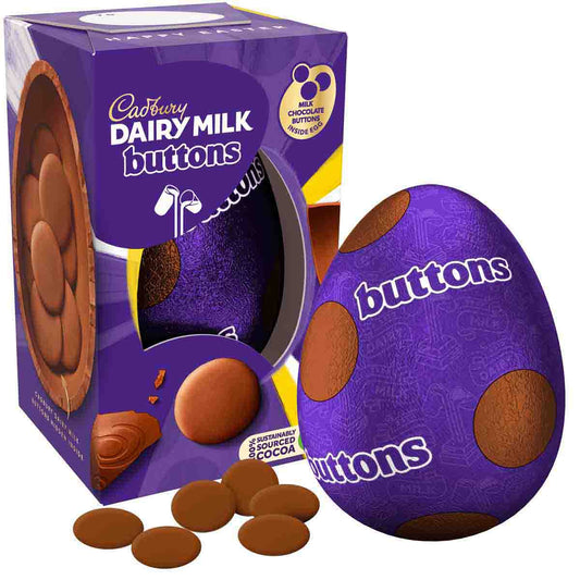 Cadbury Dairy Milk Giant Chocolate Buttons Egg (96g) - Chocolate Gifts Heaven
