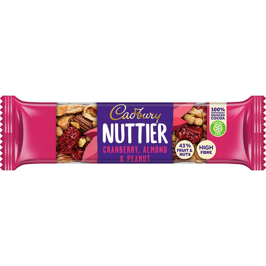 Cadbury Nuttier Cranberry, Almond & Peanut Bar - Chocolate Gifts Heaven