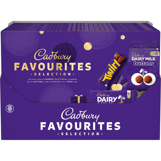 Cadbury Favourites Chocolate Selection Box 370g (Box of 7) - Chocolate Gifts Heaven