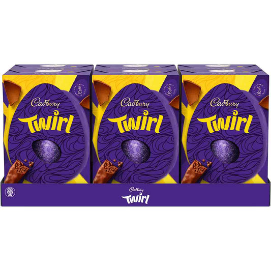 Cadbury Twirl Chocolate Egg 198g Box of 6 - Chocolate Gifts Heaven