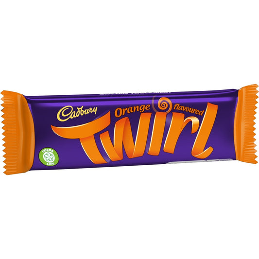 Cadbury Orange Twirl Bar 43g - Chocolate Gifts Heaven