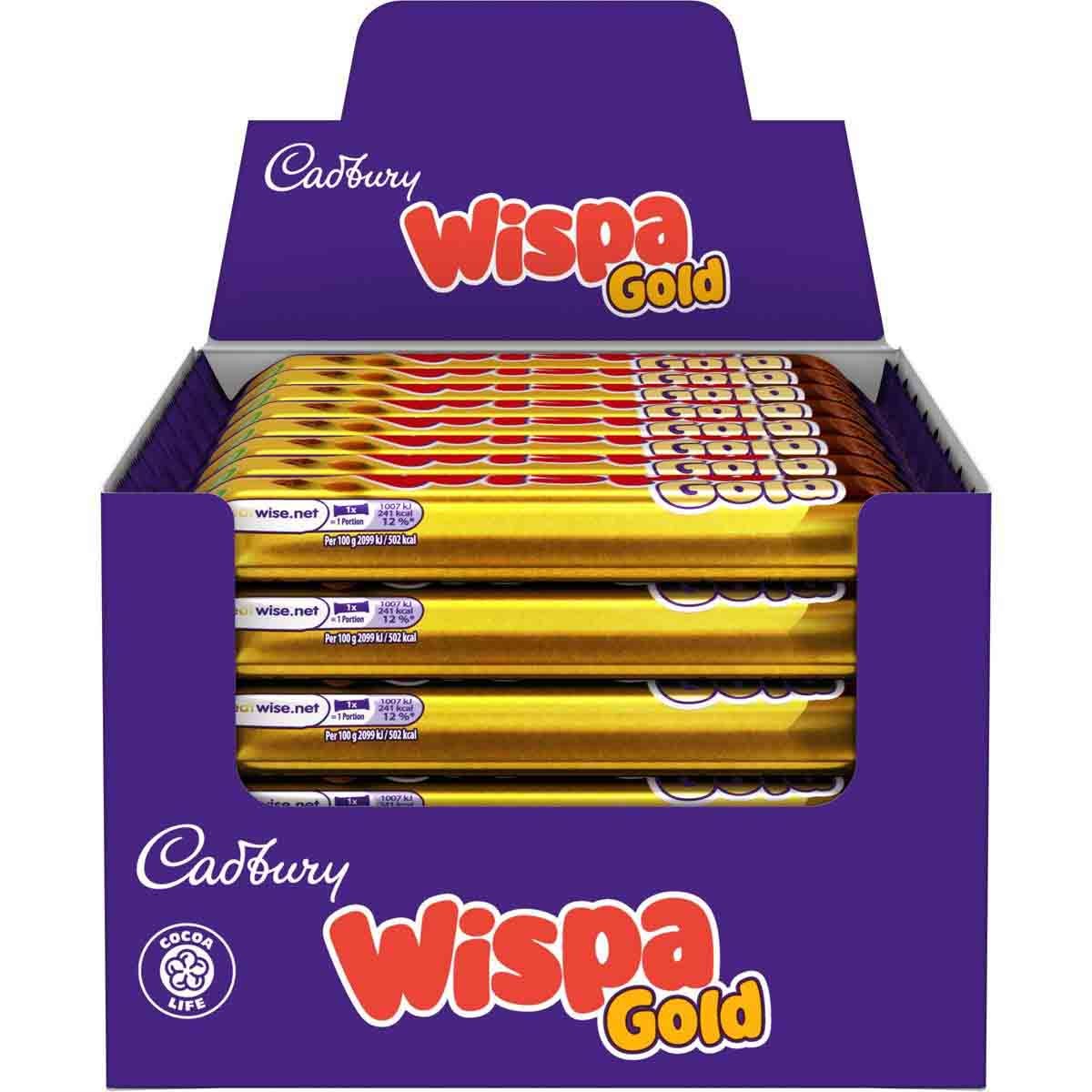 Wispa Gold Chocolate Bar 48g (Box of 48)