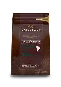 Callebaut Origin, Ecuador 70.4% dark chocolate chips - Chocolate Gifts Heaven