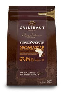 Callebaut Origin, Madagascar 67.4% dark chocolate chips - Chocolate Gifts Heaven