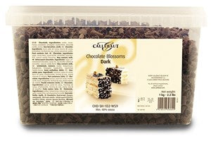 Callebaut dark chocolate blossoms (curls) - Chocolate Gifts Heaven