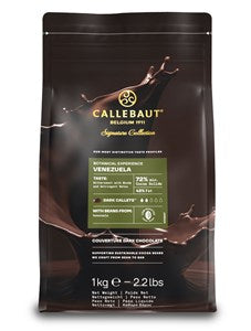Callebaut Origin, Venezuela 72% dark chocolate chips 1kg