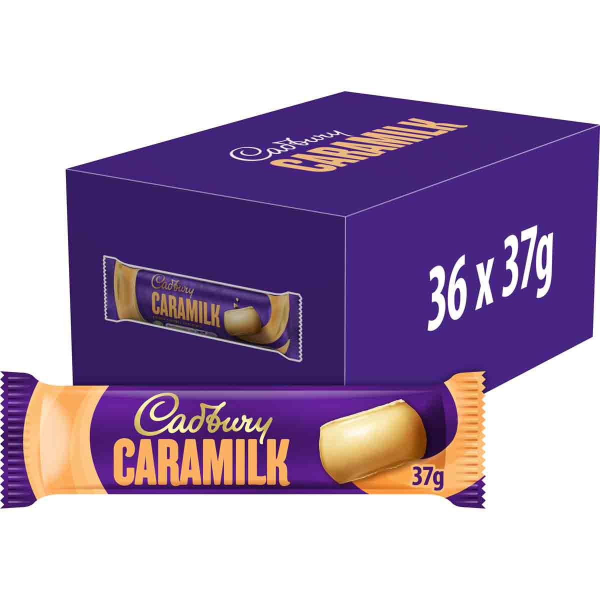 Cadbury Caramilk Golden Caramel Bar 37g (Box of 36) - Chocolate Gifts Heaven