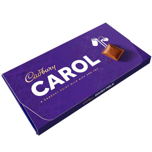 Cadbury Carol Dairy Milk Chocolate Bar with Gift Envelope - Chocolate Gifts Heaven