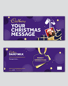 Christmas Dairy Milk Gift Bar 850g with Sleeve XX Large