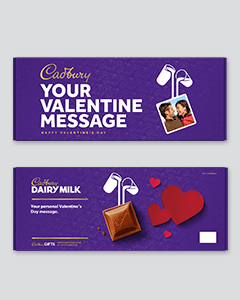 Dairy Milk 850g with Valentine's sleeve XX Large - Chocolate Gifts Heaven