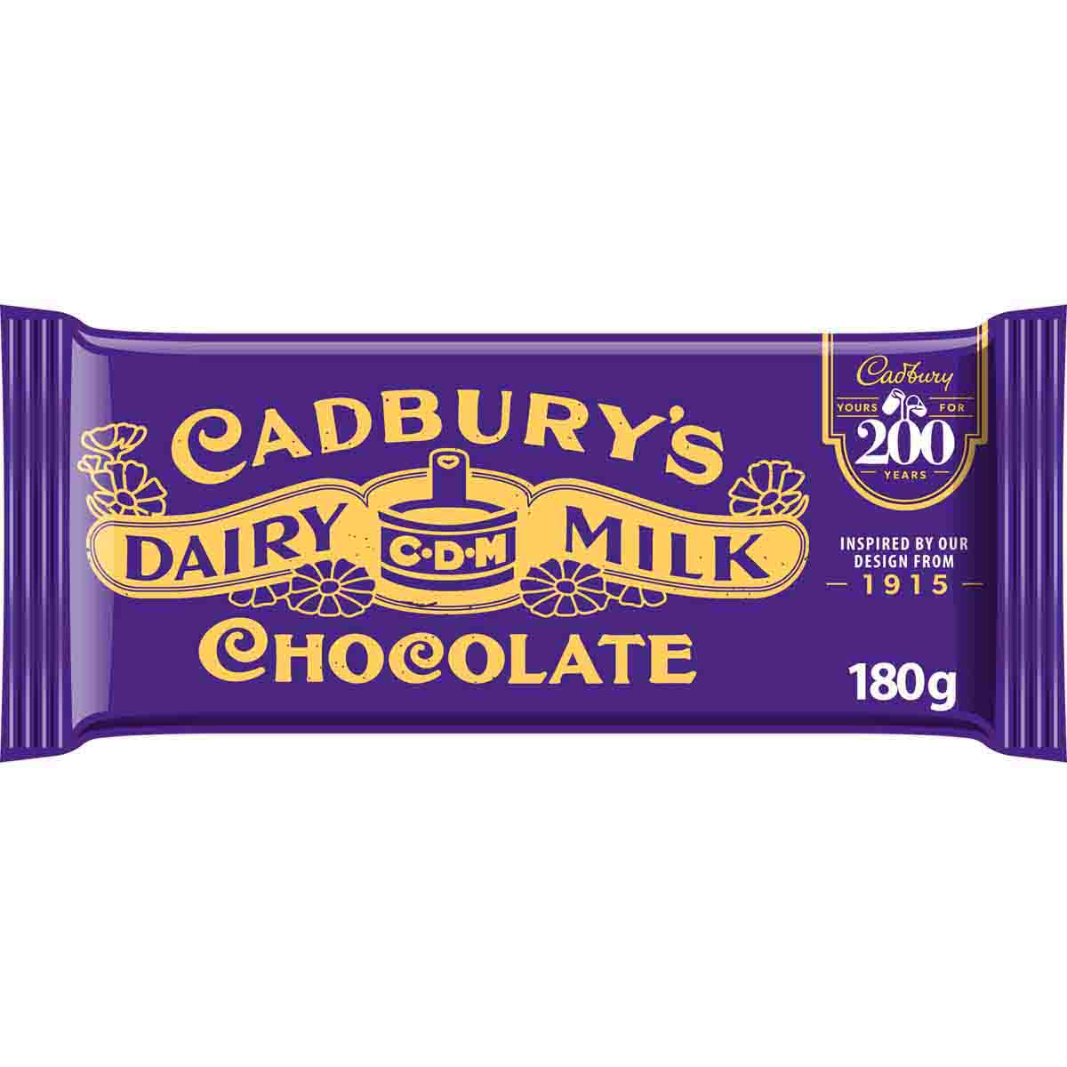 1915 Cadbury Dairy Milk Chocolate Limited Edition 200 Year Bar - Chocolate Gifts Heaven