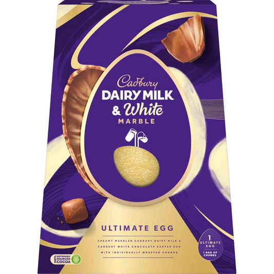 Cadbury Dairy Milk Marble Chocolate Easter Egg 372g (Box of 4) - Chocolate Gifts Heaven
