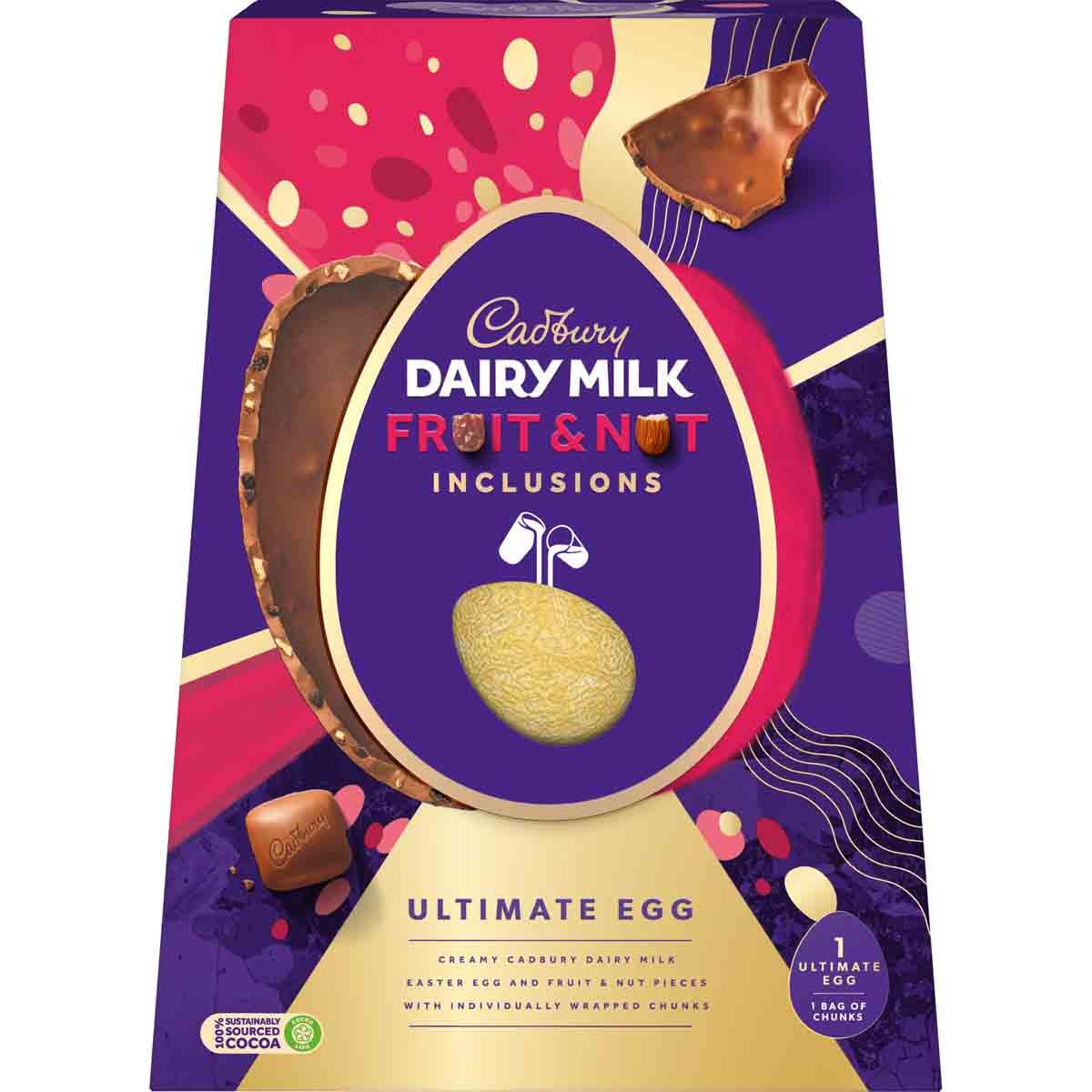 Cadbury Ultimate Fruit & Nut Egg 400g (Box of 4) - Chocolate Gifts Heaven