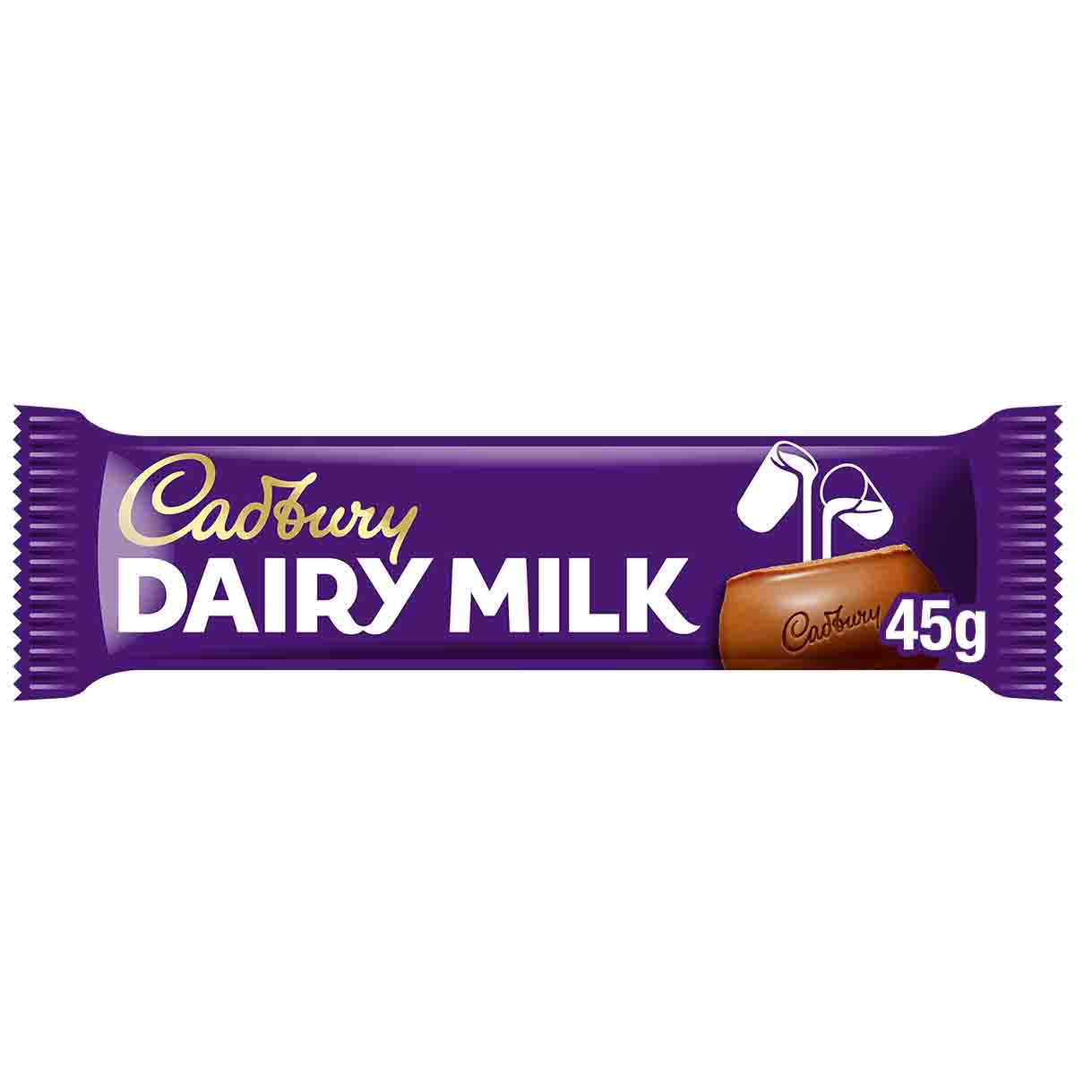 Cadbury Dairy Milk Chocolate Bar 45g - Chocolate Gifts Heaven