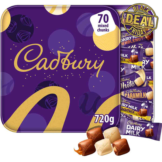 Seconds Cadbury Dairy Milk Chunk Collection Tin 720g - Chocolate Gifts Heaven