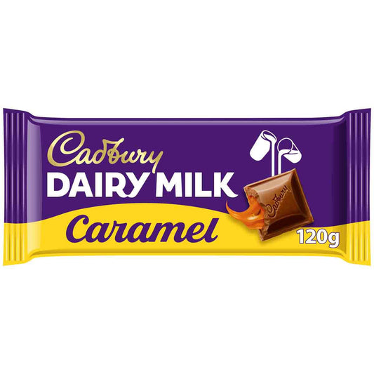 Cadbury Dairy Milk Caramel Chocolate Bar 120g - Chocolate Gifts Heaven