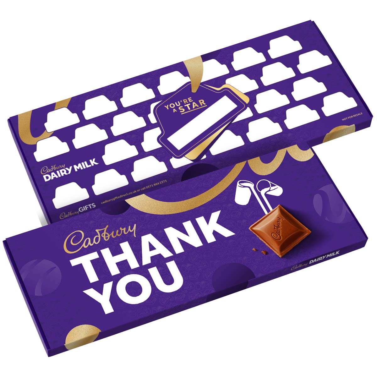 Cadbury Thank You - Multi Signature Chocolate Bar (850g) - Chocolate Gifts Heaven