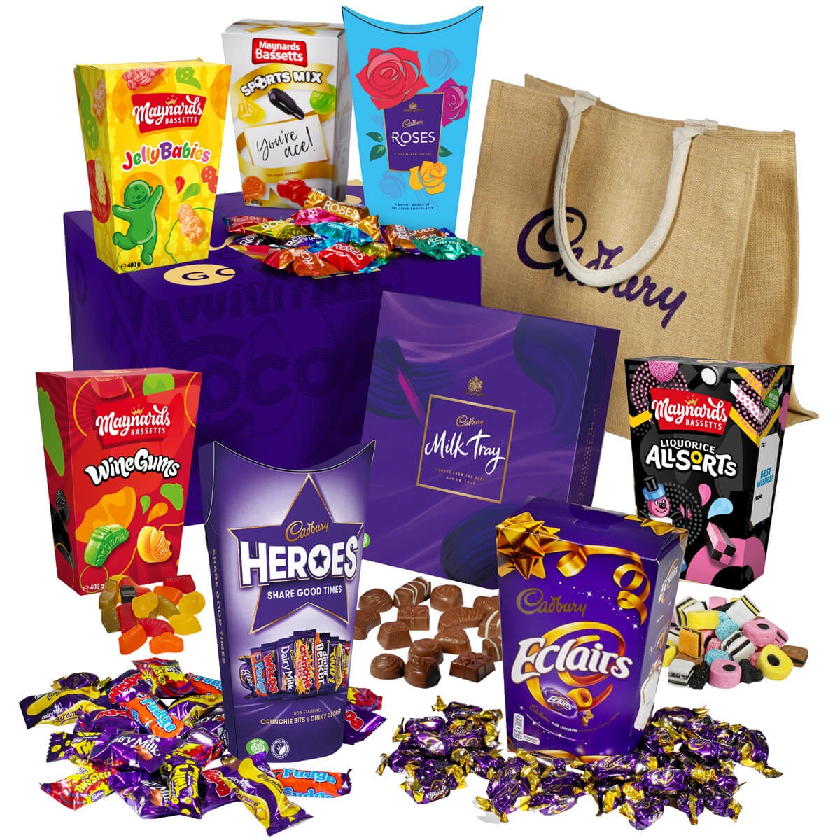 Cadbury Chocolate & Sweets Sharing Hamper- Large - Chocolate Gifts Heaven