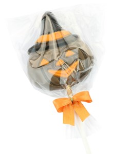 Halloween pumpkin chocolate lolly