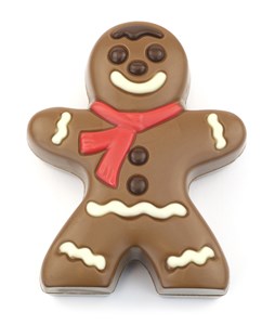 Milk chocolate gingerbread man