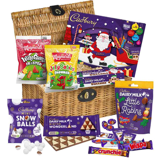 Cadbury Christmas Chocolate Sharing Basket - Chocolate Gifts Heaven