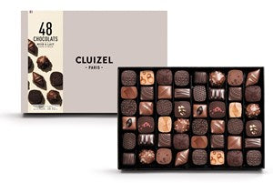 Cluizel, Milk & dark luxury chocolate gift box - Large 525g