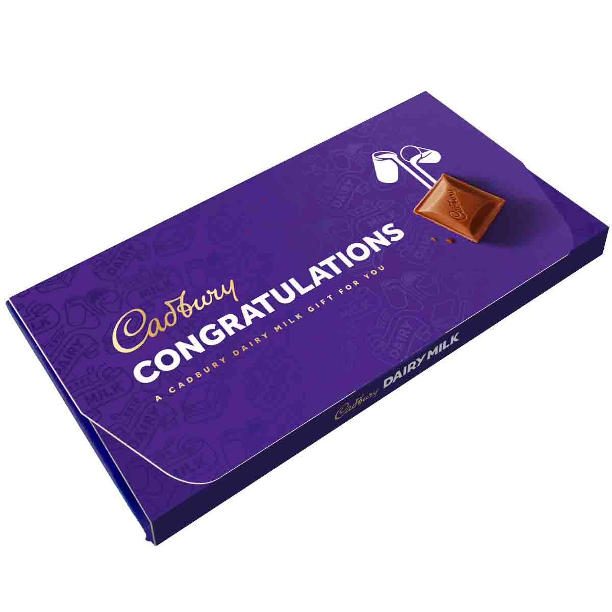 Cadbury Congratulations Dairy Milk Chocolate Bar with Gift Envelope - Chocolate Gifts Heaven
