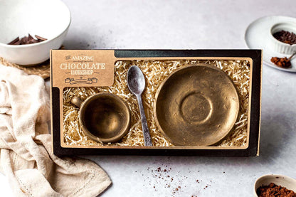 Coffee or Tea Cup, Saucer & Teaspoon Chocolate Gift Box