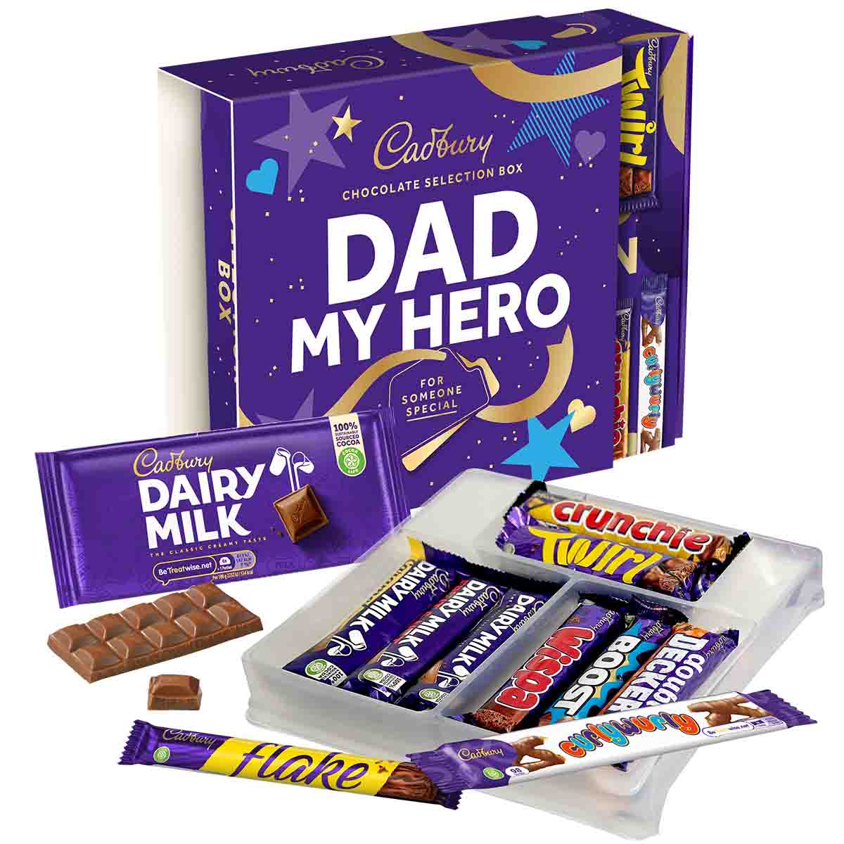 Cadbury Dad My Hero Star Chocolate Selection Box 524.5g