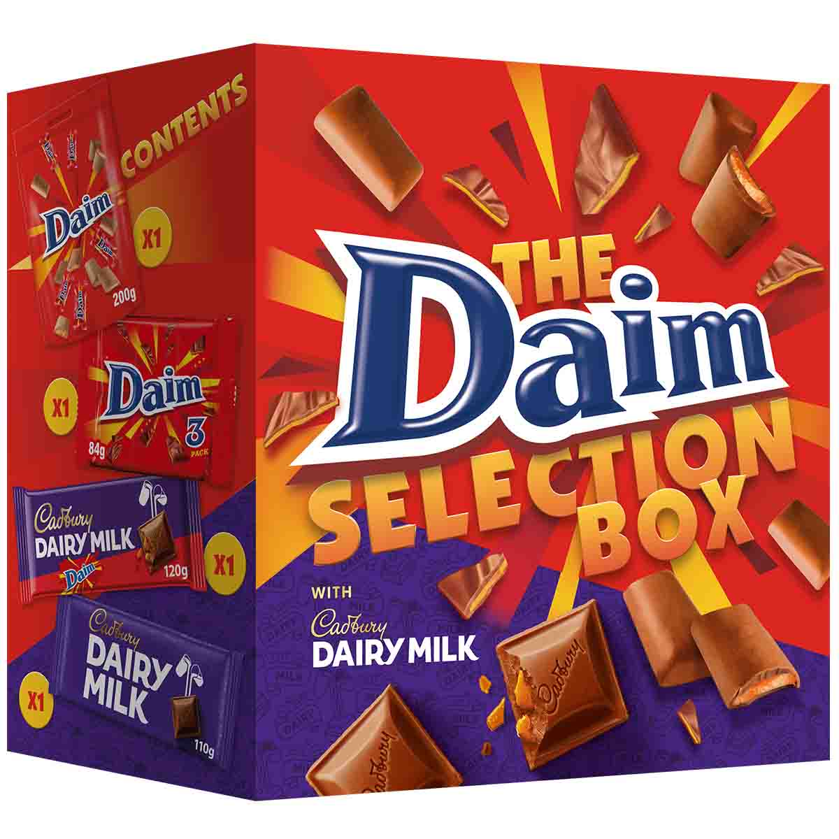 Cadbury Daim & Dairy Milk Chocolate Selection Box 514g