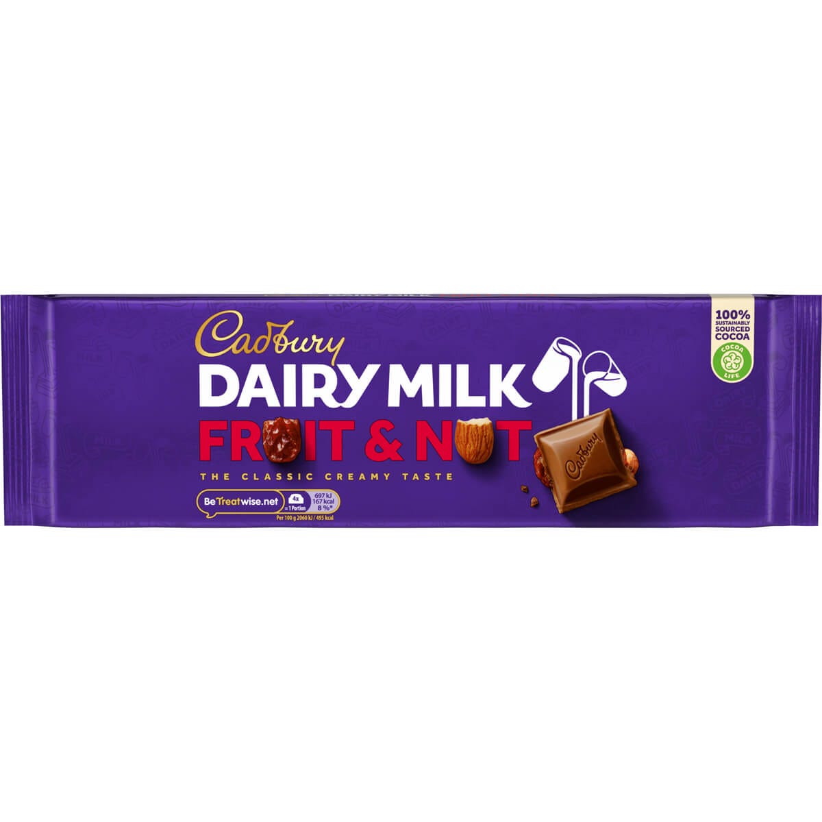 Cadbury Dairy Milk Fruit & Nut Bar 300g - Chocolate Gifts Heaven