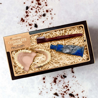 Dentures, Toothbrush & Toothpaste Dentist & Dental Hygienist Gift Box