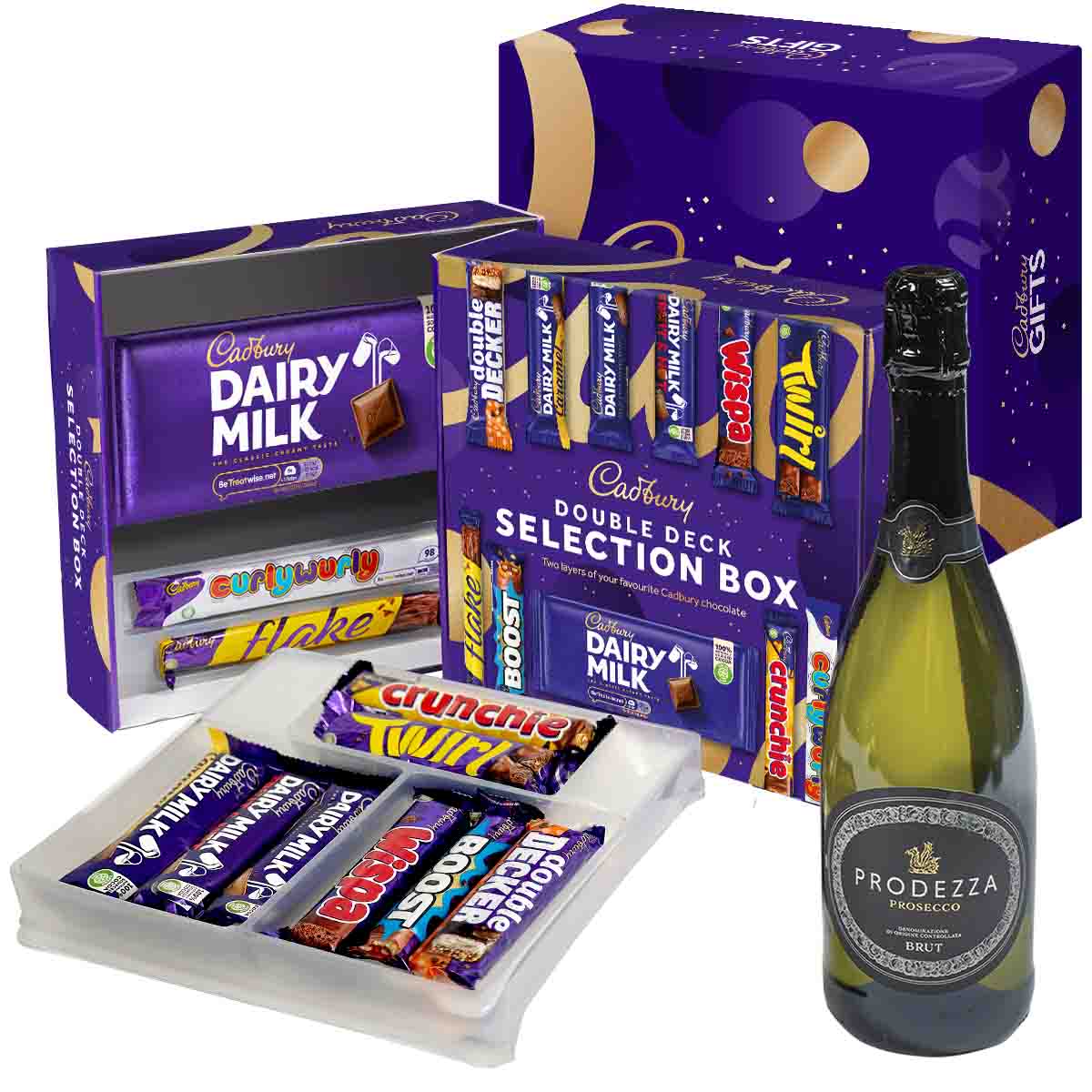 Cadbury Selection Box & Prosecco Gift - Chocolate Gifts Heaven
