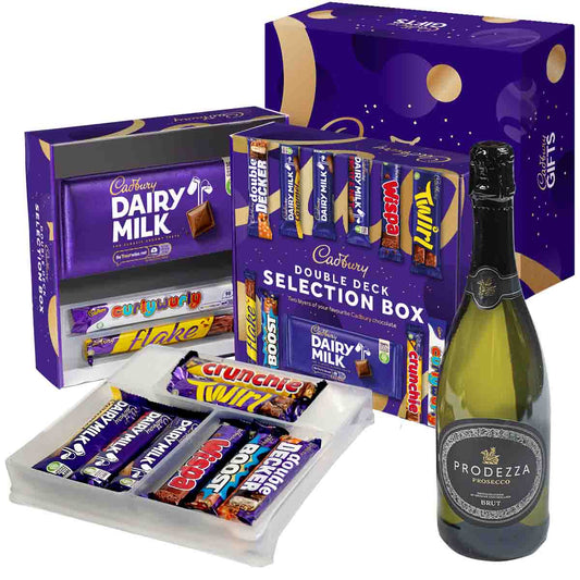 Cadbury Selection Box & Prosecco Gift - Chocolate Gifts Heaven