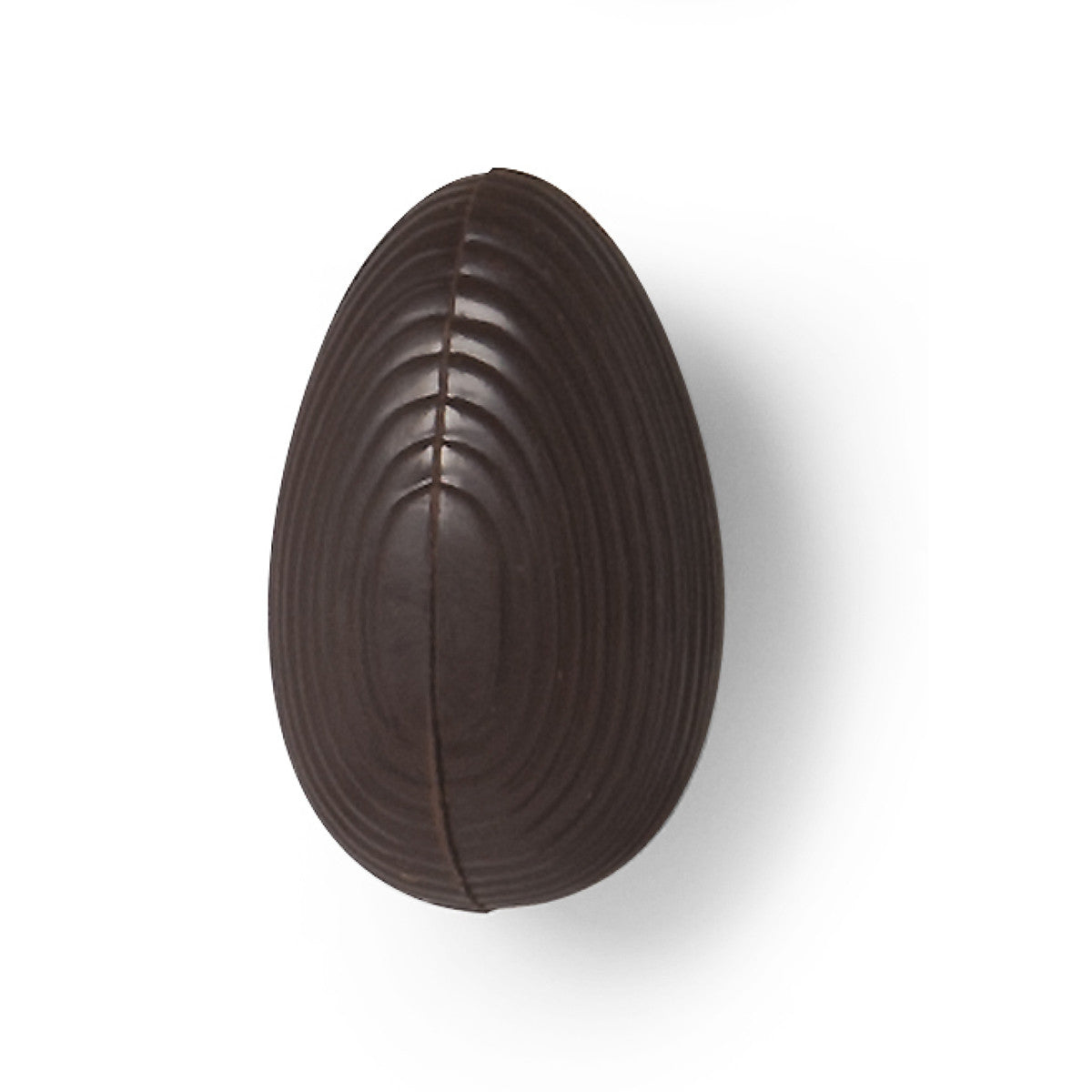 Easter chocolate, 1 dark chocolate filled egg. High-end gourmet chocolate.