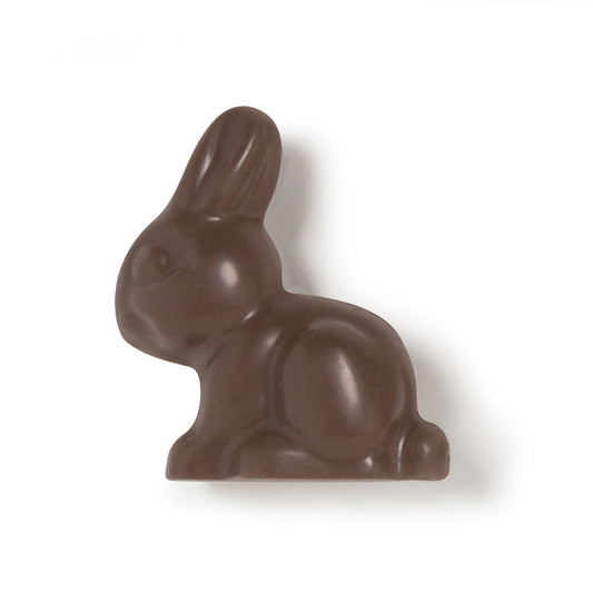 Easter chocolate, 1 filled milk chocolate bunny. High-end gourmet chocolate.
