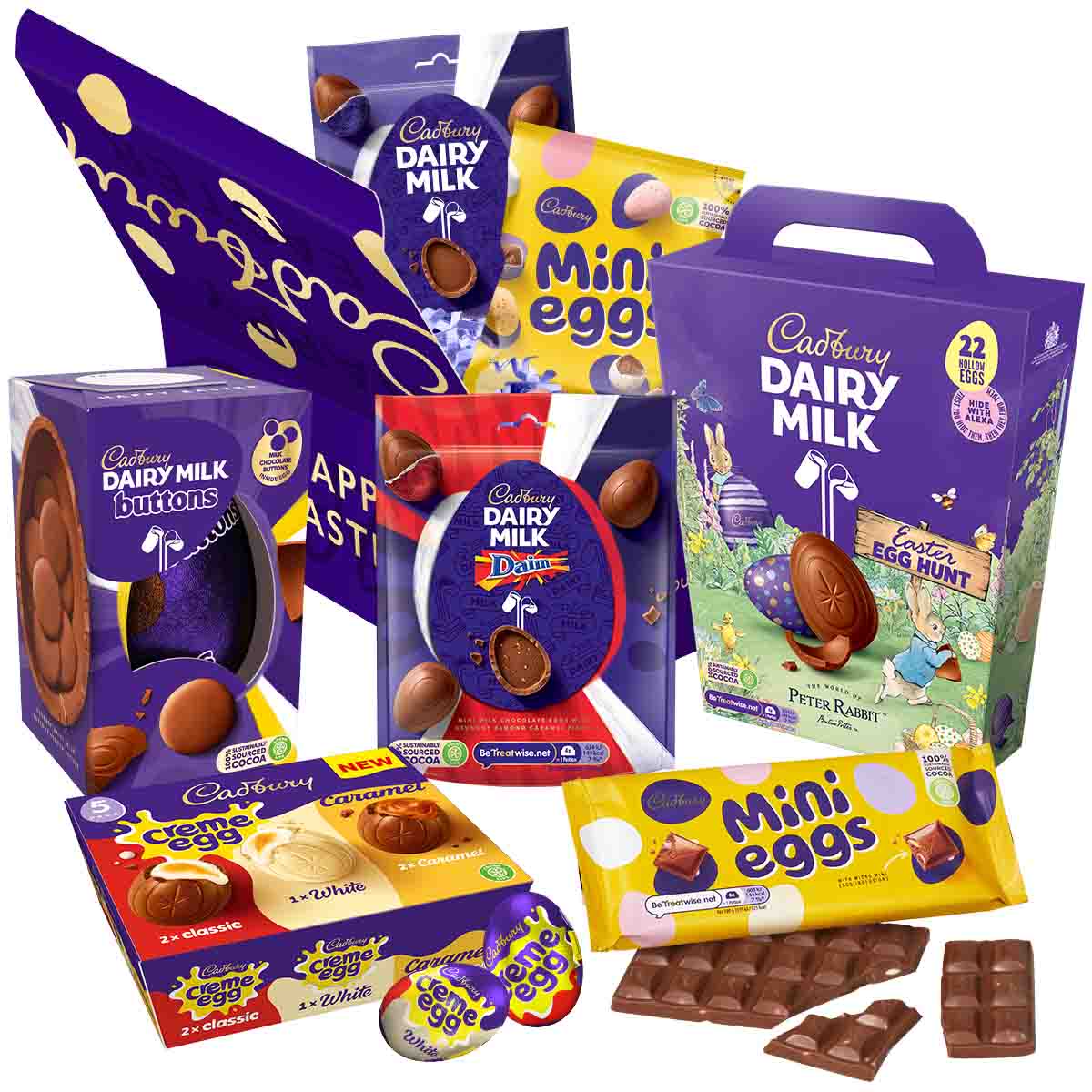 Cadbury Gifts Happy Easter Egg Chocolate Gift - Chocolate Gifts Heaven