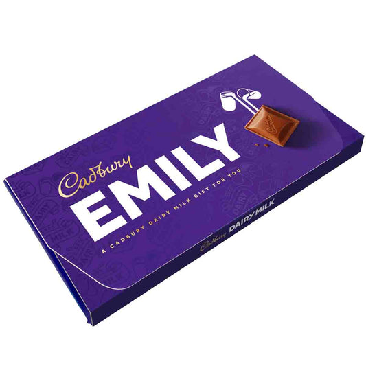 Cadbury Emily Dairy Milk Chocolate Bar with Gift Envelope - Chocolate Gifts Heaven