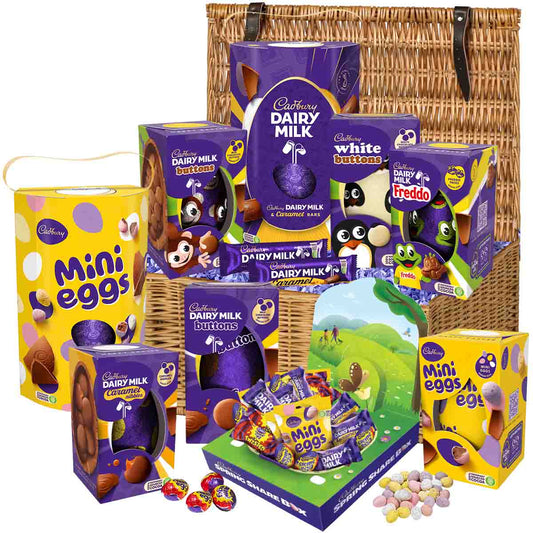 Cadbury Easter Chocolate Family Basket - Chocolate Gifts Heaven
