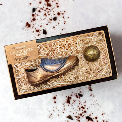 Chocolate Football Boot & Gift Box