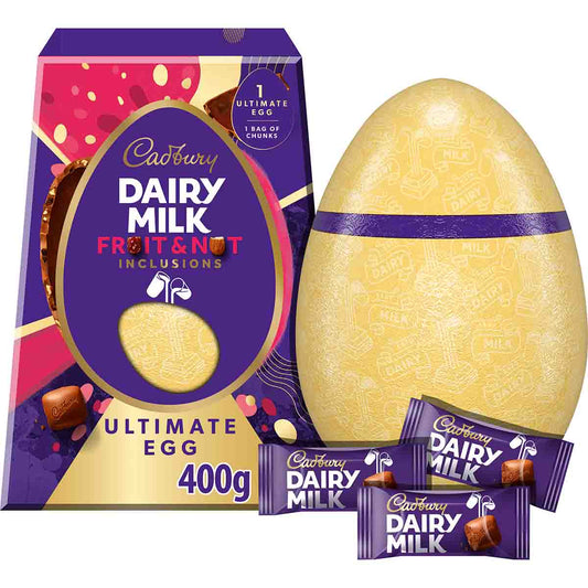 Dairy Milk Ultimate Fruit & Nut Easter Egg (400g) - Chocolate Gifts Heaven