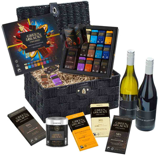 G&B Chocolate & Wines Hamper - Chocolate Gifts Heaven