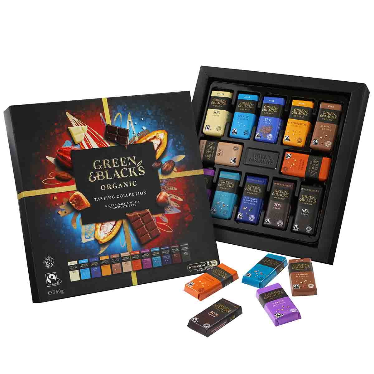 Green & Black's Organic Chocolate Tasting Collection 360g - Chocolate Gifts Heaven