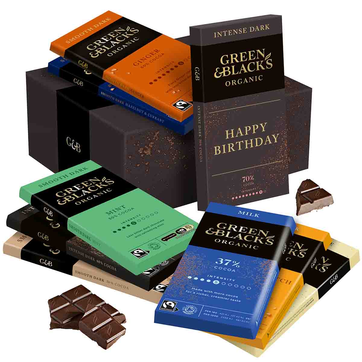 Green & Black's Ultimate Birthday Chocolate Bar Gift Set
