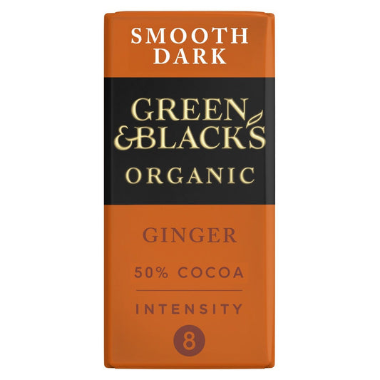 Green & Black's Organic Ginger Dark Chocolate 90g Bar - Chocolate Gifts Heaven